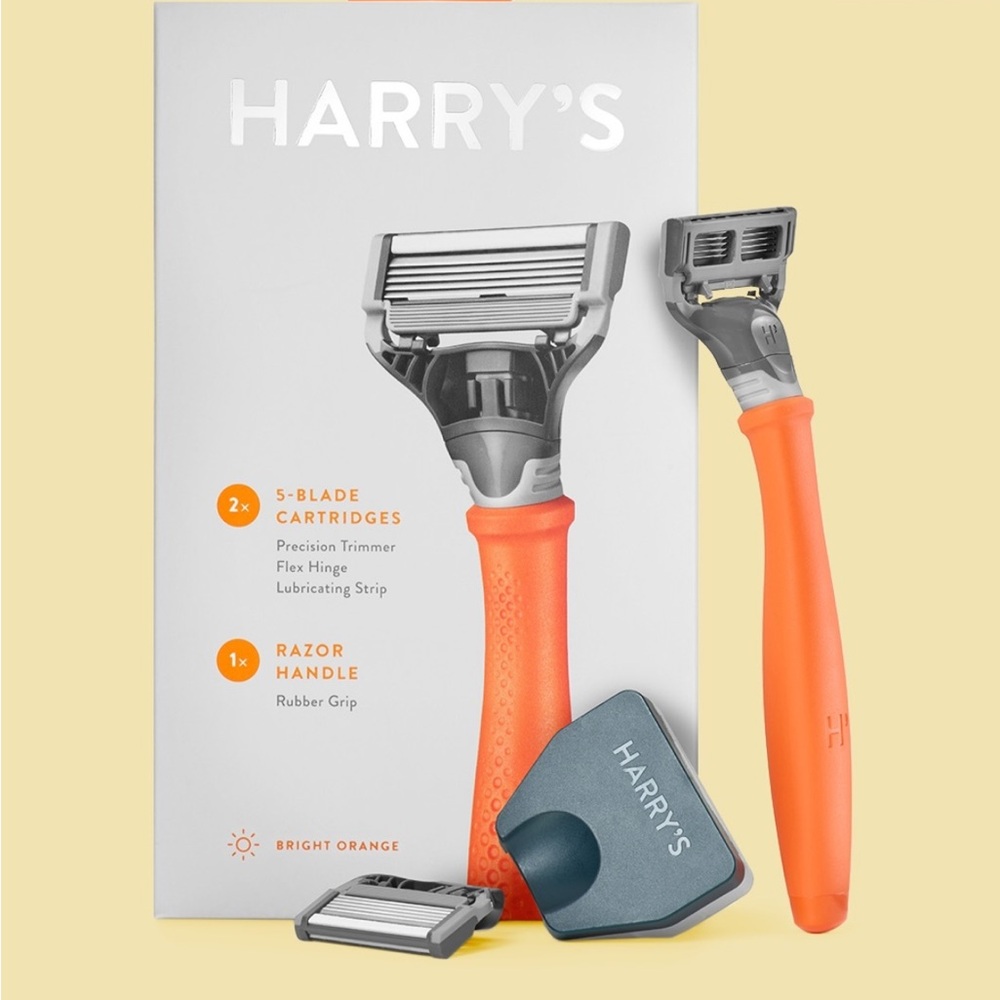 Harry’s Bright Orange Razor Kit NWT - Picture 2 of 5